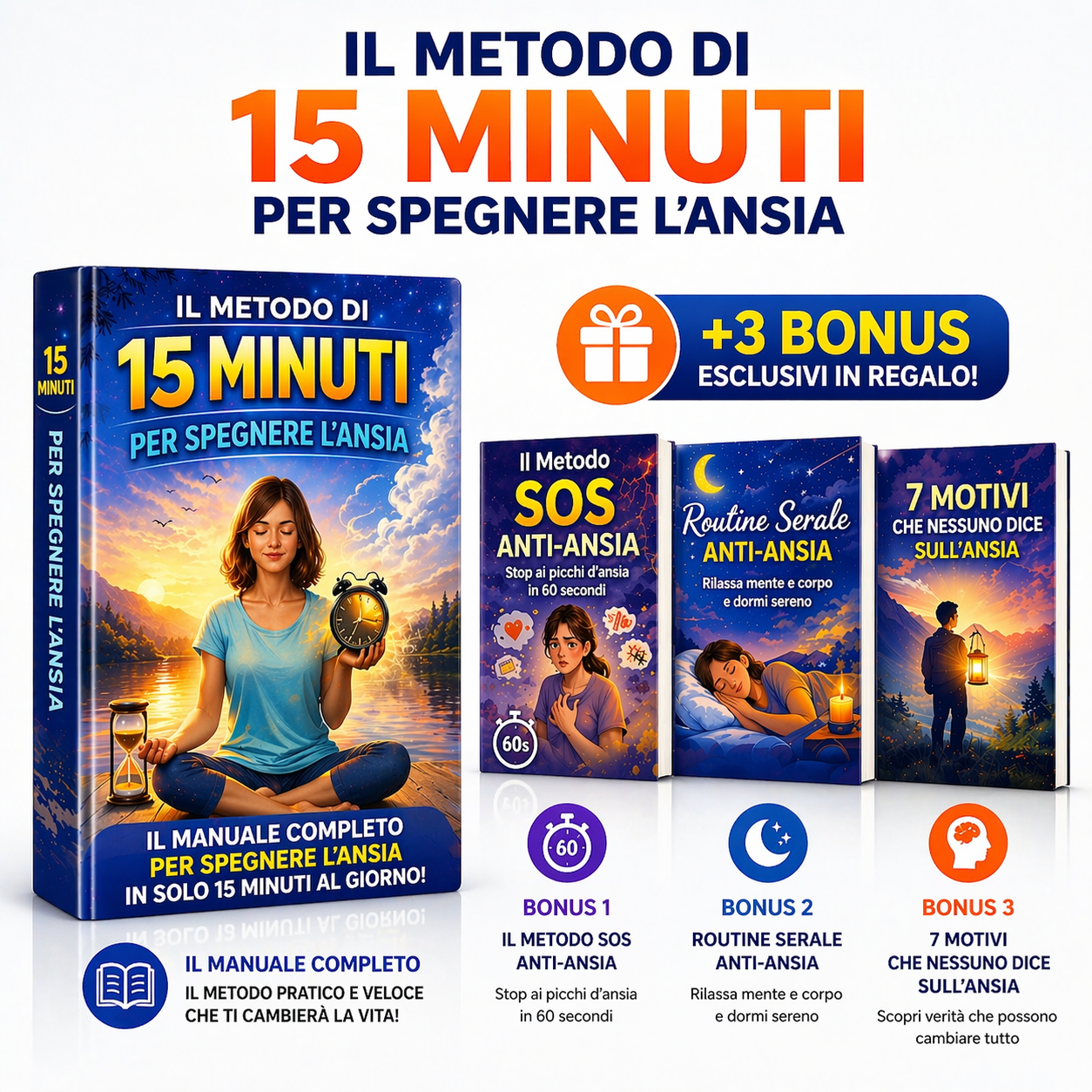 Manuale 15 minuti al giorno per spegnere L’ansia